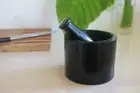 Classic black palewa stone mortar and pestle - wholesale clearance pricing