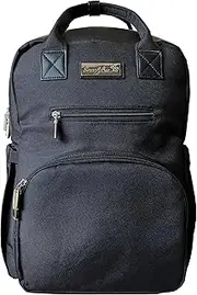 Queen Bee Diaper Backpack – Chic Diaper Bag with One-Hand Access, Standing Base & Smart Storage