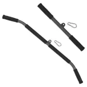 DIY Fitness Straight Bar Cable Machine Pulldown Tricep Press for Gym Workout