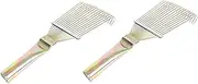 2pcs Wool Rakes Grooming Kit for Dogs Pet Hair Combs Portable Wool Combs Random Style