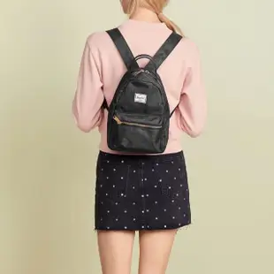 【Herschel】Nova Mini 迷你 黑混灰 金拉鍊 日常 帆布 女生 背包 小包 小後背包 後背包