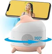 Anapshot Shelfystand Automatic Rotation 360° Face Tracking Remote Control for Smart Shooting Camera Can Speaker with 3600mAh Battery Capacity for Live Vlog (Pink)