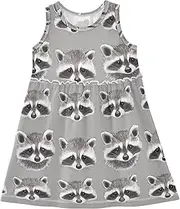 [Caihoyu] Baby Girls Sleeveless Dresses Kids Fashion Spring Dresses Summer Active Playwear, Multicolor02, 3 Years