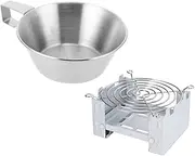 Parliky 1 Set Folding Stove Convenient Camping Cup Lightweight Durable Outdoor Cooking Gear for Camping Backpacking Picnics Compact Design for