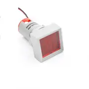 AC 50-500V 0-100A Mini Digital square Voltmeter Ammeter Volt Voltage Tester Meter Dual LED Indicator Pilot Lamp Light Dual -Red