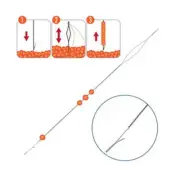 Speedle Needle for Seed Bead Stringing Fast! 43954 (2 needles) Collapsible Eye