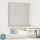 LazBlinds No Tools No Drill Cordless Roman Shades for Windows, Blackout Therm