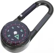 1PC Multifunctional Carabiner Compass Thermometer Snap Hook Keychain Outdoor Climbing Tools