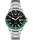 ARMANI MENS CHRONO WATCH AR11589 BLACK DIAL -CERTIFICATE - WARRANTY - RRP 349.00