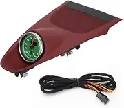 Brilluxa Dashboard Cover, Compatible with Porsche 718 2016‑2020, Upper Center Dash Stopwatch Trim, Instrument Panel Clock Cover 982 858 189 E OG6 Replacement (Groene stopwatch)