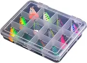 Fishing Lures for Freshwater - Bait Tackle Kit,Freshwater Portable Swimbaits with Storage Box Enthusiasts Beginners Friends Birthdays Holidays