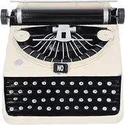 [Generic] Vintage Typewriter Model, Retro Antique Typewriter Model for All Ages, Portable Antique Typewriter Model Handmade Retro Decor Piece for Home, Office, Cafe