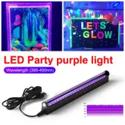 USB 24 LED UV Black Light Bar Fixtures Ultraviolet Lamp Strip DJ Party Club