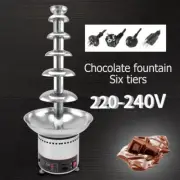 Wedding Bride Party New Heating Fountain Machine 6 Tiers Fondue Chocolate Home