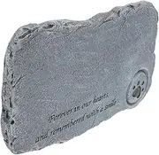 ERINGOGO 1pc Courtyard Pet Tombstone Outdoor Resin Memorial with Candlestick and Durable Unique Design for Garden Decoration Remembrance for Cats and Dogs