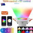1/4/8X 10W RGB CCT Bluetooth Smart LED Downlight Dimmable For Google Home Alexa