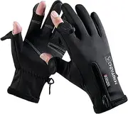 [Generic] Winter Screen Warm G s Windproof G s for Running Driving Cycling Working Anti-Slip Zipper Type G s, Black XXL Black XXL