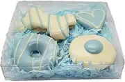 Huds and Toke Dog Treat Gift Box, Mixed Blue Cookies 4 Pieces