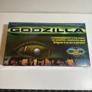 BRAND NEW Vintage Godzilla Board Game Milton Bradley 1998 3D Play Doh Compatible