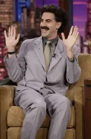 Actor Sacha Baron Cohen as Borat during an interview on October 9 - Old Photo 1