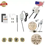 16W Adjustable Temperature Wood Burning Kit with 4 Tips for All Skill Levels