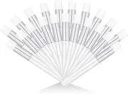 20 Pcs White Lash Shampoo Brush Eyelash Extensions Supplies Cosmetic Brushes Peel Off Blackhead Brush Remover Tool Lash Cleanser Soft Brushes (20PC)