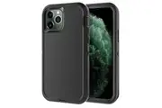 For Apple iPhone 11 Pro Case Drop Resistant Defender Tradies Heavy Duty Rugged Shockproof Cover (Black)