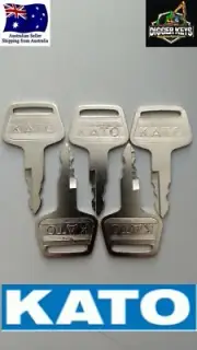 5 x Kato Logo KV02 Excavator Plant Digger Keys Set of 5 FREE POSTAGE