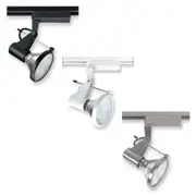 Halogen E27 PAR38 Mains Voltage Tracklight Black, White or Silver Superlux Lighting - TK121