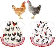 Chicken Saddles Hen Apron with Elastic Strap,2Pcs Standard Chicken Saddle Hen Apron with Elastic Straps Back Wing Protector, Chicken Saddle for Hens,Chicken Saddle Hen Aprons Jacket Straps Hen Apron