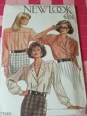 New Look 6316 Pattern Classic Long/Short Sleeve Blouse Sizes 8 10 12 14 16 18 FF