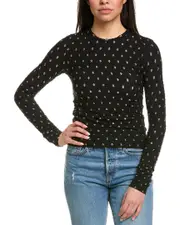 FRAME Denim Puckered Stretch Top