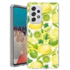 For Samsung Galaxy A23 5g A52 A53 TPU Case+Glass(Watercolor Lemons)
