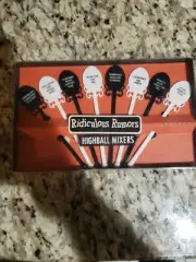 RIDICULOUS RUMORS HIGHBALL MIXERS NOVELTY STIR STICK 1960'S VINTAGE BARWARE