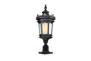 Vintage Lamp 72cm Lantern Stand Elegant Aluminum & Glass Outdoor Light Antique Style Exterior Fixture