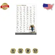 Durable Eco-Friendly Arc Barrel Workout Wall Chart - 36 Easy Reference Exercises