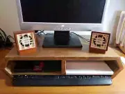 Handcrafted Wooden Monitor Stand | Monitor Riser | Solid Wood | Desk Shelf