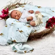 Large Baby Newborn Swaddle Boy Girl Organic Muslin Wrap Sleeping Bag Blanket AU