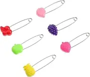 TEHAUX 30Pcs Cartoon Fruits Pattern Safety Diaper Pins for Nappy Pins for Cloth Diapers Crafts and Jewelry Making Present for Mothers