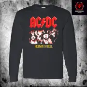 ACDC Highway to Hell Long Sleeve Top Classic Rock Unisex T-SHIRT S-3XL