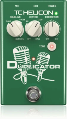TC Helicon Duplicator Doubling Reverb Pitch Correction Effects Pedal