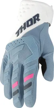 Thor Spectrum, gloves women , color: Black/Light Blue , size: L