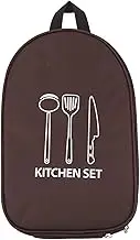 Camping Canvas Cookware Knife Storage Bag Portable Tools for Outdoor BBQ Picnic (コーヒー)