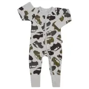 5 x Bonds Zip Wondersuit Coverall Grey Camo Car