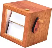 Perfk Flip Book Photo Album DIY Photobook Rotation Animation Machine Hand Crank for Valentine Wedding Graduation Mother's Day Party, Orange