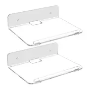 Speakers White Floating Wall Shelves Wall Mounted Display Shelf for Bedroom