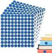 Number Labels,7X Consecutive Number Labels | 1 Inch Round Adhesive Decal 1 to 100 for Outdoor Indoor Locker Storage Toolbox