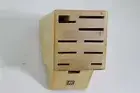J. A. HENCKELS D-926D 10 SLOT SOLID WOOD BLOCK SELECTED BIRCH KNIFE ORGANIZER
