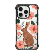 iPhone 16 Pro Ultra Impact Case MagSafe Compatible Floral Hare by Papio Press