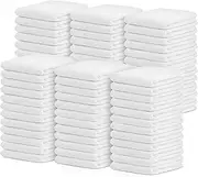 [Avalon Towels] Terry Bar Mop Towels (Value Pack of 72) Size 14"x17" – Absorbent and Durable, Multipurpose Cleaning Rags, Cotton Cleaning Cloths, Terry Cloth Rags, Reusable Shop Rag (White)